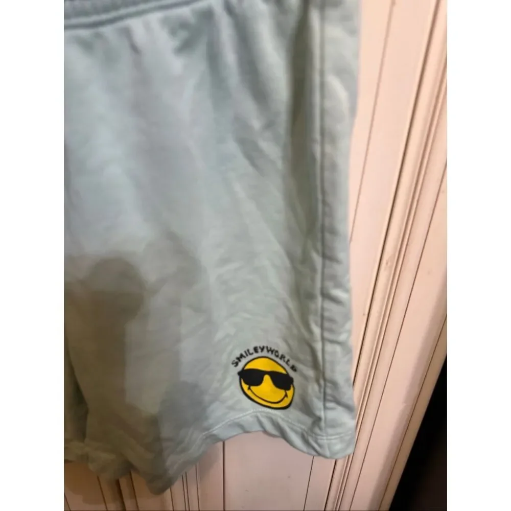 H&M Girls Smiley World Sleeveless Top and Short Outfit Sets White Green Size 6-7